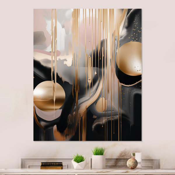 Mercer41 Glam Abstract Wall Decor on Metal Wayfair